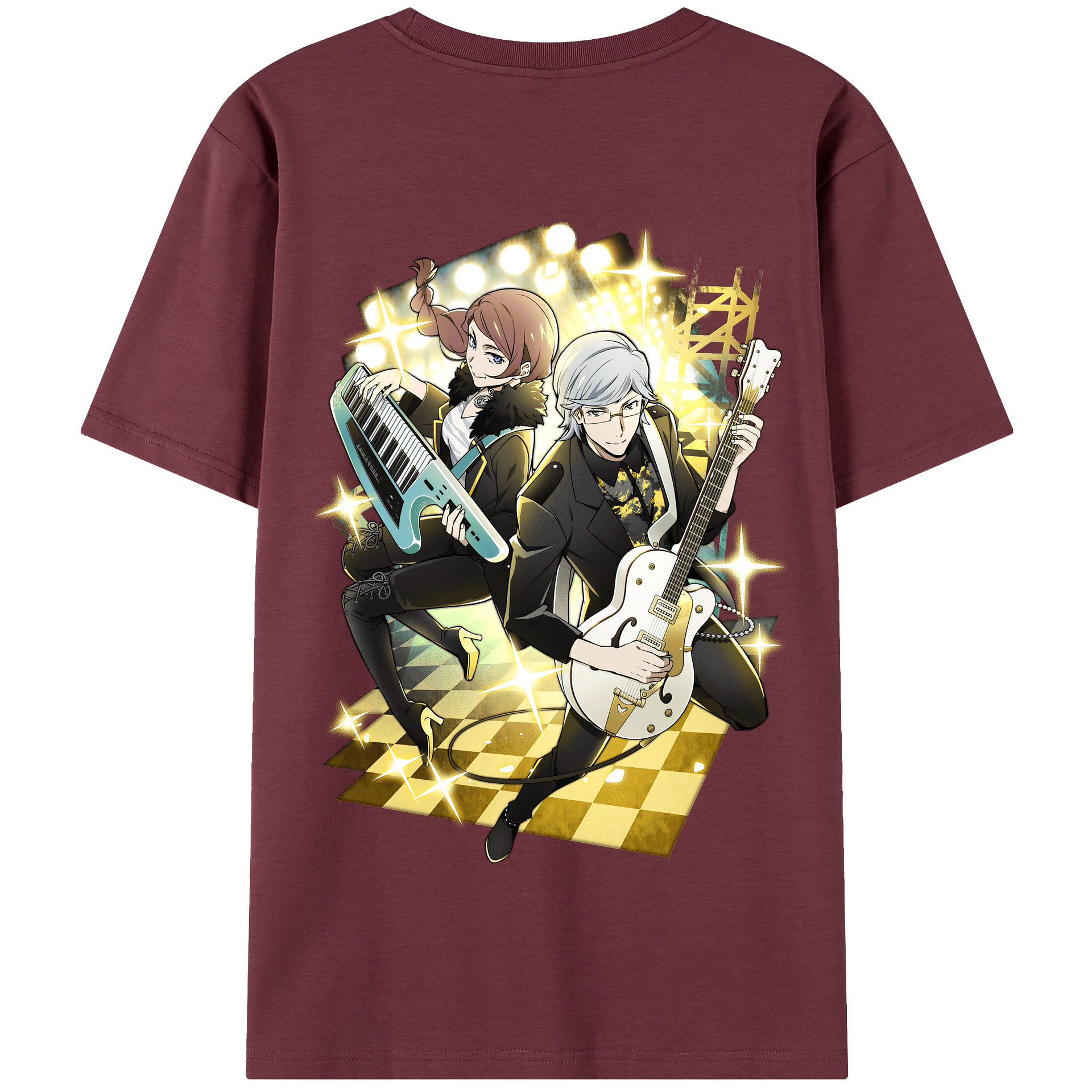 （画像用） 文豪ストレイドッグス Bungo Stray Dogs 綿100％半袖Tシャツ（背面プリント）